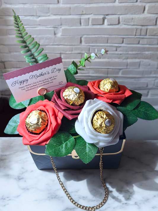 Ferrero Rocher Black Purse Bouquet