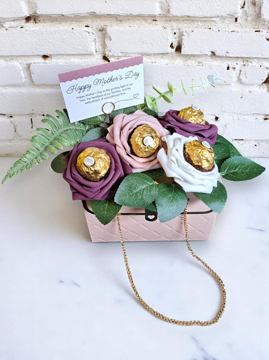 Ferrero Rocher Pink Purse Bouquet