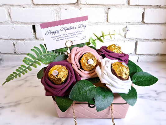 Ferrero Rocher Pink Purse Bouquet